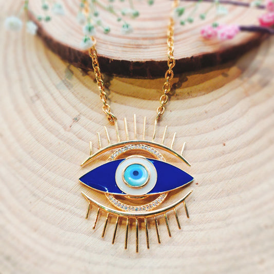 Looking At The Bright Side Evil Eye Necklace