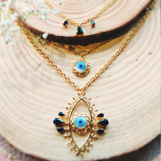 Magical Evil Eye Layered Necklace