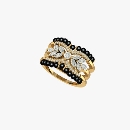 Stackable Sparkle Modern Mangalsutra Ring