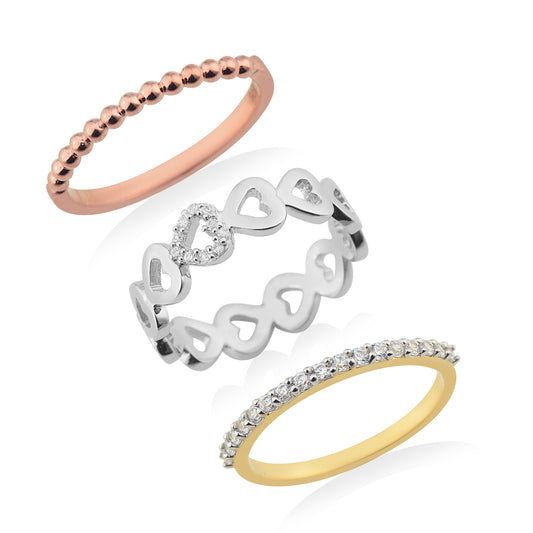 Timeless Bond Of Love Stack Ring